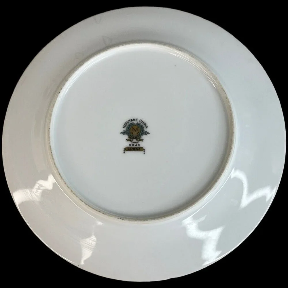 2 Vintage Noritake China Serena Salad Plates 7 5/8” Floral 3840‎ Made Japan Flaw